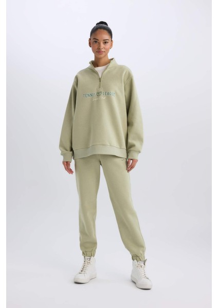 Fit Kalın Jogger Eşofman Altı Cepli Baskılı Standart Boy E5712AX24WN fiyatları