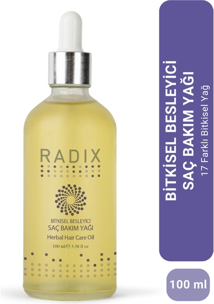 Biberiye ve Argan Yağı İçerikli Bitkisel Besleyici Saç Bakım Yağı 100ML
