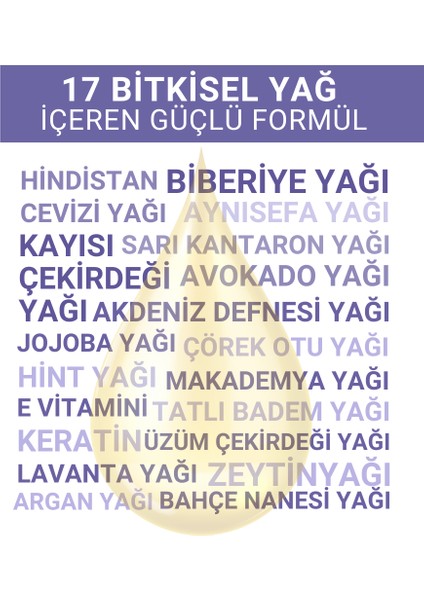 Biberiye ve Argan Yağı İçerikli Bitkisel Besleyici Saç Bakım Yağı 100ML