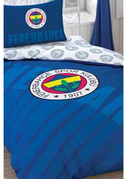 Lisanslı Tek Kişilik Nevresim Takımı Fenerbahçelacivert Logo