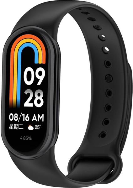 Mi Band 8 ve Mi Band 9 ile Uyumlu Kordon Spor Jel Silikon Kayış