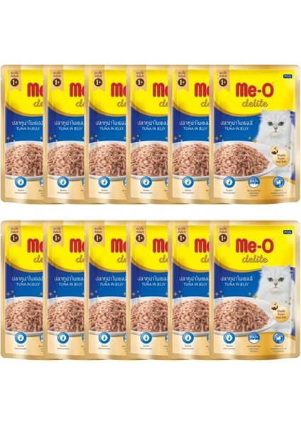 Me-O Delite Pouch Ton Balıklı Kedi Maması 70 gr 12'li