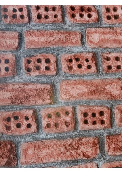 Kiremit/taş Desenli 3 Boyutlu Hava Alabilen Silinebilir Duvar Kağıdı 5 M²