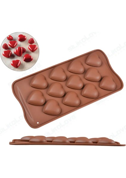 Silikon Çikolata Kalıbı Kalp