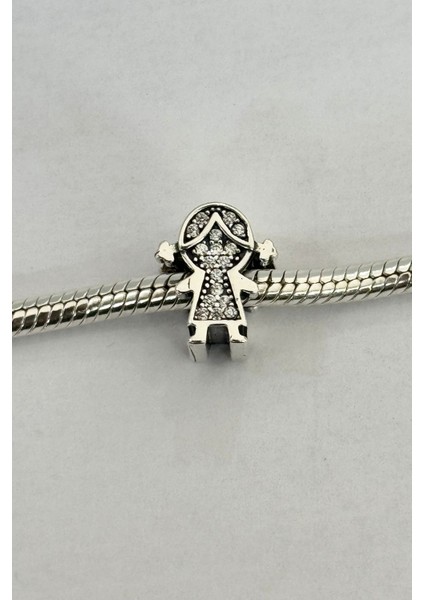 Taşlı Kız Çocuk Charm