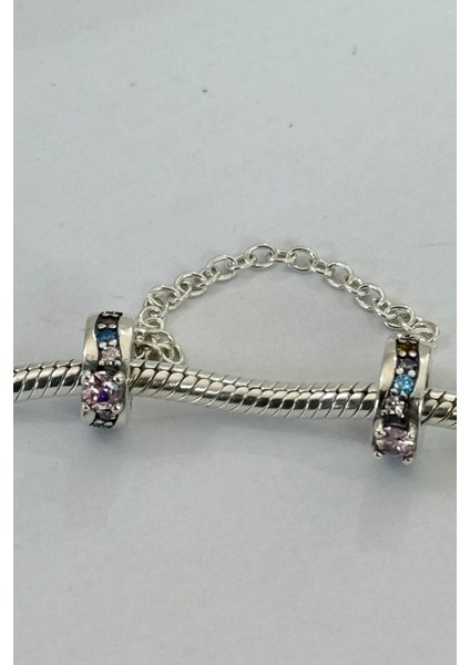 Taşlı Zincirli Charm