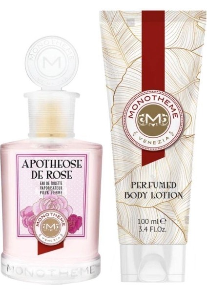 Apotheose De Rose Edt 100 ml+Perfumed Body Lotion 100 ml Kadın Parfüm Seti