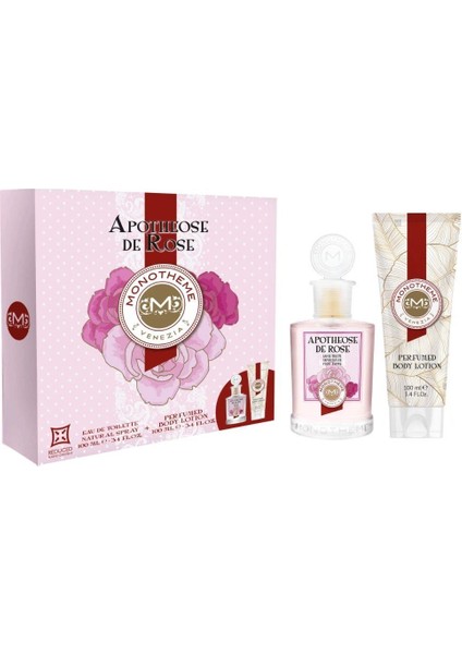 Apotheose De Rose Edt 100 ml+Perfumed Body Lotion 100 ml Kadın Parfüm Seti