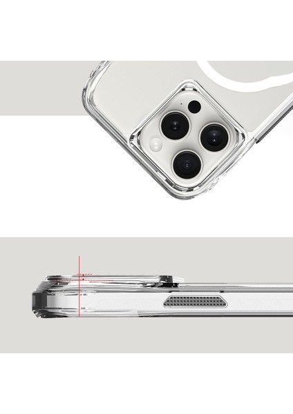 Apple iPhone 16 Pro Max Kılıf Airbagli Şeffaf Incek Kapak modelleri