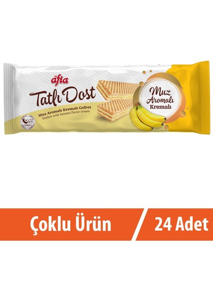 Tatlı Dost Muz Kremalı Gofret 24X140 gr