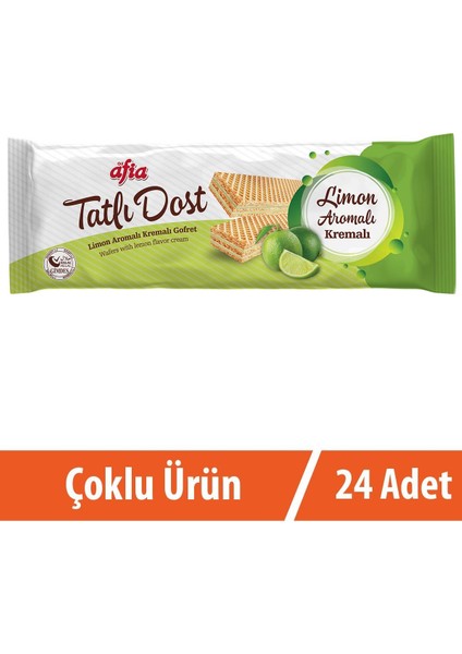 Tatlı Dost Limon Kremalı Gofret 24X140 gr