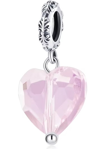 Pembe Kalp Sallantılı Charm