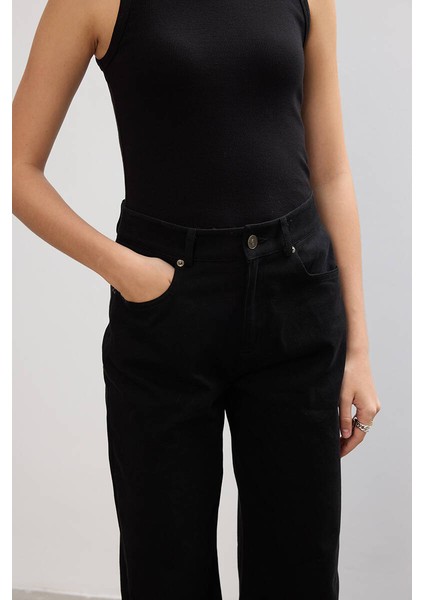 Siyah Gabardin Pantolon modelleri