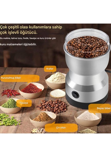 Elektrikli Kahve Değirmeni, Çok Fonksiyonlu Değirmen Ince ve Etkili Bir Öğütme Için Paslanmaz Çelik indirimleri