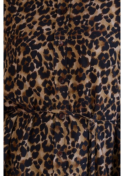 Leopar Desenli Vıntage Gömlek fırsatları