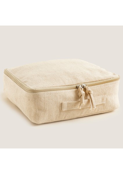Juco Iç Cepli Kozmetik Çantası 40 x 30 x 13 cm Natural