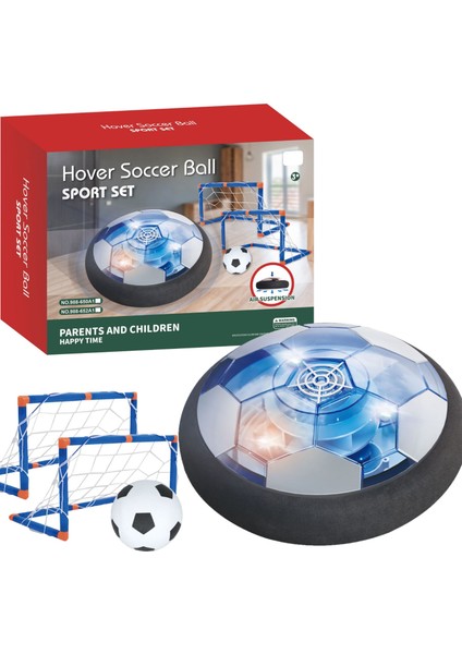 Learning Fun Çift Kaleli Hover Ball Havada Kayan Futbol Topu Ev Içi Futbol Topu Işıklı Pilli