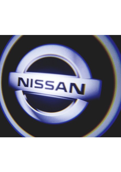 Nissan Araçlar Için Pilli Yapıştırmalı Kapı Altı LED Logo