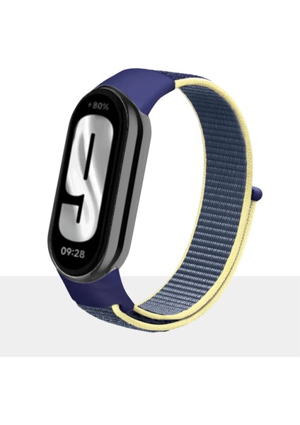 Mi Band 8 , Mi Band 9 ve Mi Band 10 ile Uyumlu Kordon Spor Kumaş Cırt Cırtlı Kayış