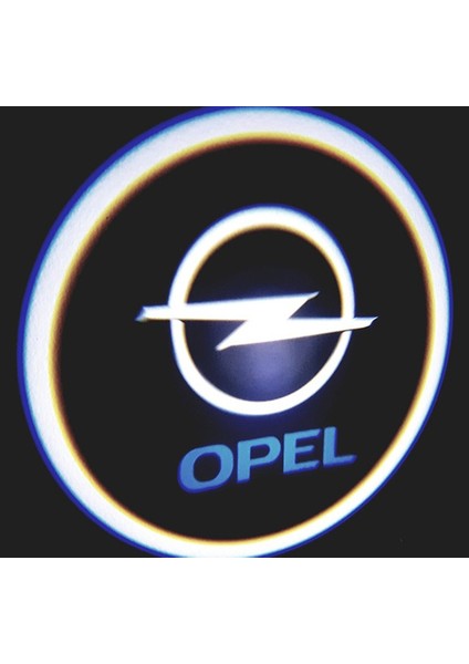 Opel Araçlar Için Pilli Yapıştırmalı Kapı Altı LED Logo