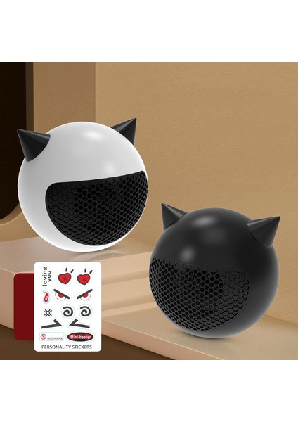 450W Ev Masaüstü Isıtıcı Mini Ofis Sıcak Hava Üfleyici Ab Tak Siyah (Yurt Dışından) fiyatları