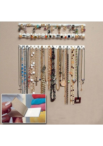 9'u 1 Arada Yapışkan Duvara Monte Takı Kancaları Beyaz (Yurt Dışından) fiyatları