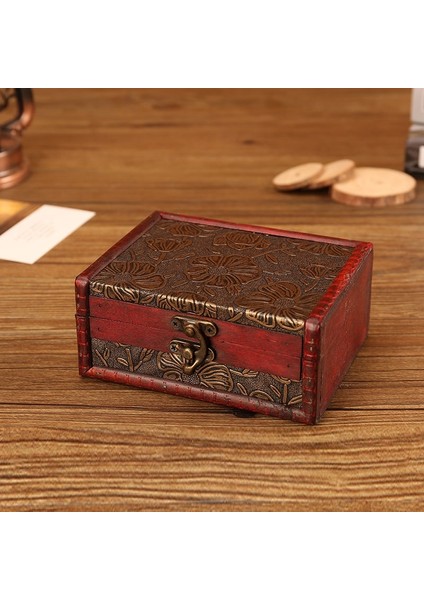 Ahşap Vintage Yahudi Kutusu 14.5X11.5X6.5CM 6010E Lotus (Yurt Dışından)