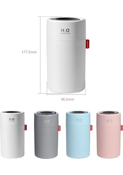 750 ml Büyük Kapasiteli Hava Nemlendirici USB Şarj Edilebilir Kablosuz Ultrasonik Aroma Esansiyel Yağı Difüzör Gri (Yurt Dışından) modelleri