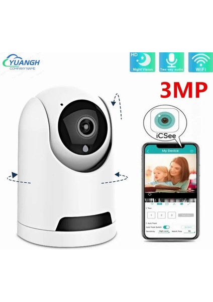 KS-516 Ip Kamera Gece Görüşlü Nesne Takipli
