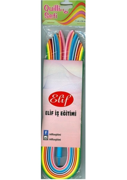 Iş Quilling Seti Ince Telkari Kağıt Sanatı 5 mm 50 cm