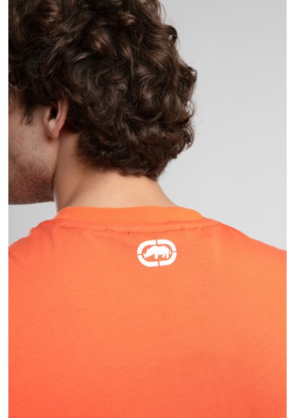 ECKO UNLTD Marc Turuncu Bisiklet Yaka Baskılı Standard Fit Erkek Tshirt fiyatları