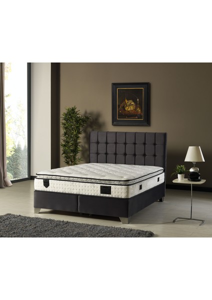 Luvita Ultra Full Ortopedik Pedli Tavşan Tüyü Yatak (Antrasit) 150X200