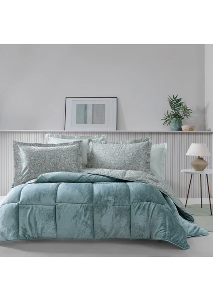 Bedding Piante Triola Tek Kişilik  Set - Mint