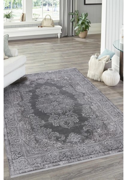 Tımes TQ08A Gri Klasik Halı