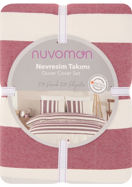 Çift Kişilik Nevresim Takımı - Bordo