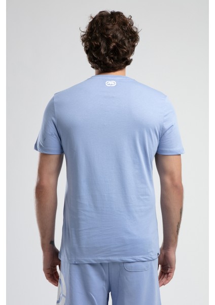 ECKO UNLTD Marc Mavi Bisiklet Yaka Baskılı Standard Fit Erkek Tshirt modelleri