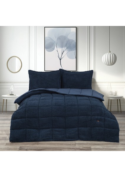 Home Deluxe Çift Kişilik Yorgan Seti 3-Indigo