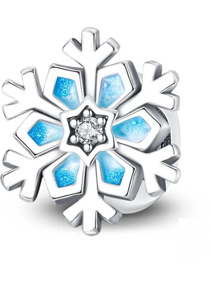 Kar Tanesi Halka Charm