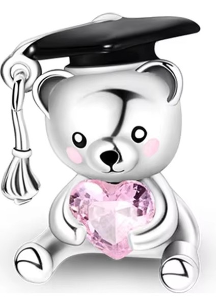 Mezun Taşlı Ayıcık Charm