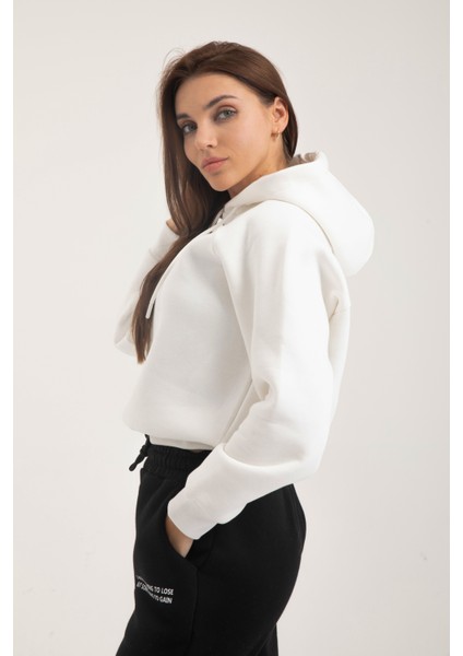 Sweatshirt Nakışlı Kapşonlu Şardonlu fiyatları