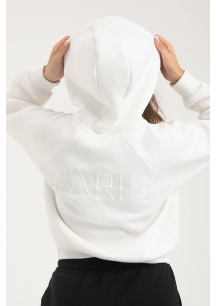 Sweatshirt Nakışlı Kapşonlu Şardonlu modelleri