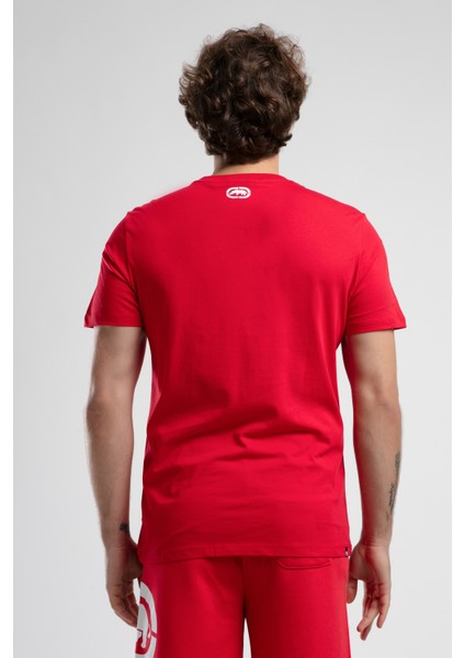 ECKO UNLTD Marc Kırmızı Bisiklet Yaka Baskılı Standard Fit Erkek Tshirt fiyatları