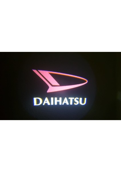 Daihatsu Araçlar Için Pilli Yapıştırmalı Kapı Altı LED Logo