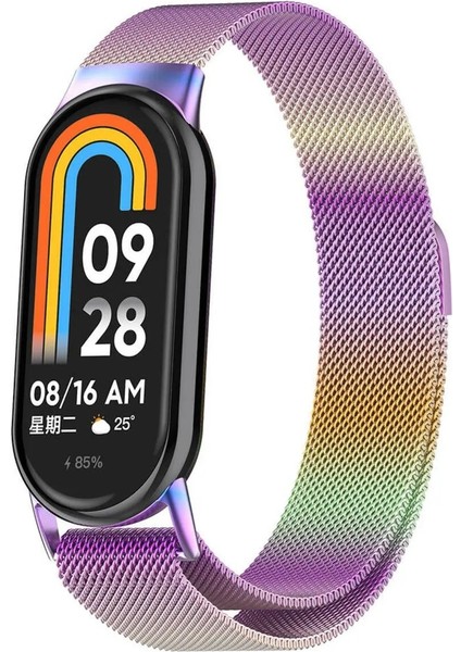 Mi Band 8 , Mi Band 9 ve Mi Band 10 ile Uyumlu Kordon Hasır Örgü Metal Mıknatıslı Kayış fırsatları