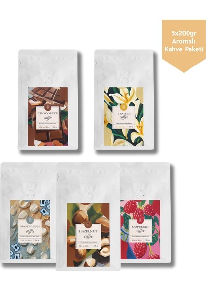 Filtre Kahve 5'li Set 5 x 200 gr