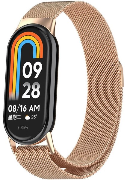 Mi Band 8 , Mi Band 9 ve Mi Band 10 ile Uyumlu Kordon Hasır Örgü Metal Mıknatıslı Kayış fırsatları