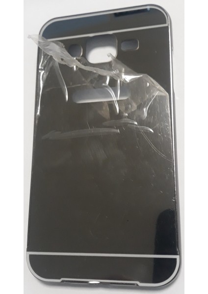 Samsung J5 Aynalı Sürgülü Metal Kılıf