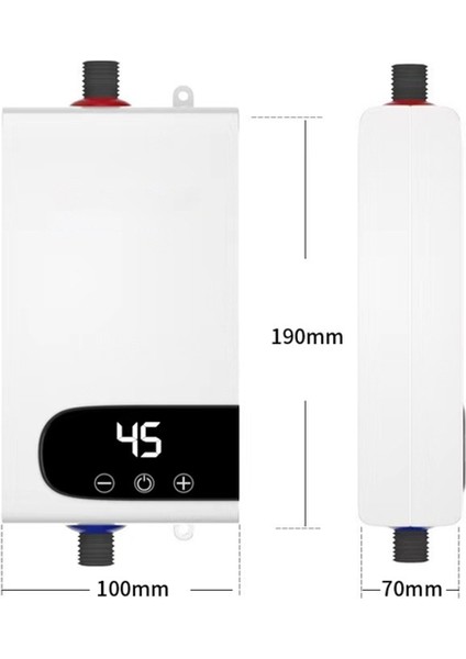 4500W Elektrikli Su Isıtıcısı - Hızlı Anında Isınma Küçük Elektrikli Su Isıtıcısı Sabit Sıcaklık Ab Fişi (Yurt Dışından)
