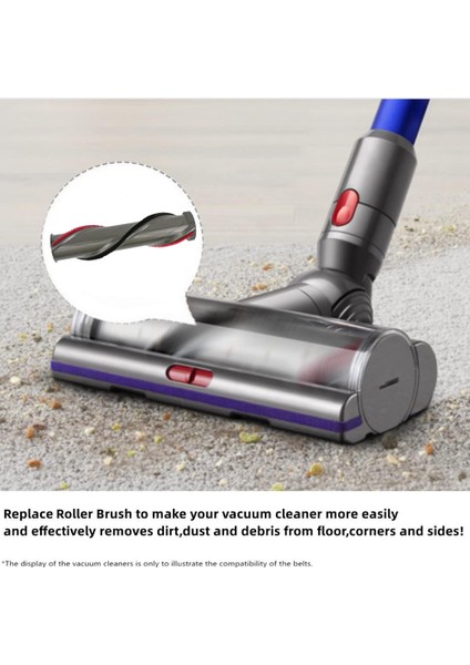 Dyson V15 Vakum Yüksek Torklu Karışmayan Silindir Fırçası Yedek Parçaları Temizleme Fırçası ile Fırça Çubuğu Silindir Fırçası (Yurt Dışından) fırsatları