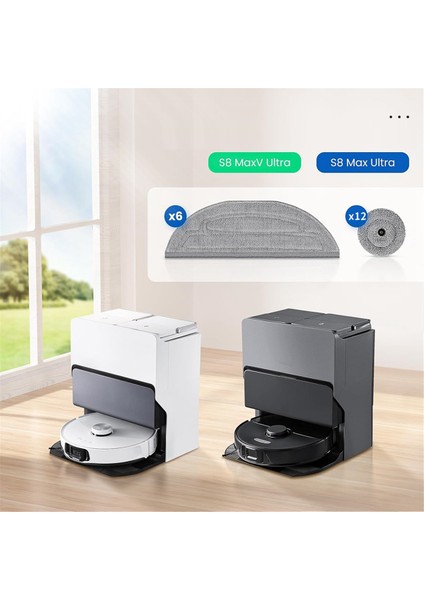 Roborock S8 Maxv Ultra / S8 Max Ultra Robot Süpürge Için Mop Pedleri Yedekleri, Çift Sonik Titreşim Modülleri, Kenar Mop Pedleri (Yurt Dışından) fiyatları